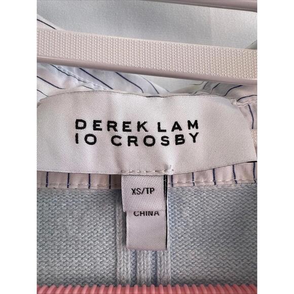 Derek Lam 10 Crosby Blue Rida Sweater Size XS with Light Stains - Picture 5 of 9